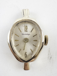 lot 10 image: Ladys Sovereign Silver tone Base Metal Mechanical Watch. Not working