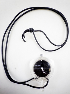 lot 13 image: Ladys Lucerne Transparent case and case back with a black crosshair dial clear Mechanical Pocket Watch. Not working