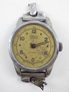 lot 24 image: Mens Liberty field style Silver Tone base metal Mechanical Watch. Not Working