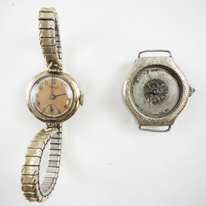 lot 39 image: Ladies Banner & Unknown Ornate base metal Mechanical Watches. Not Working