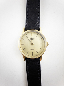 lot 47 image: Ladys Citizen Seven Gold Tone Base Metal Quartz Analog watch. New battery