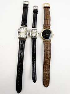 lot 88 image: Group of 3  Silver & Gold Tone Base Metal Quartz Analog Watches.. New Battery Installed