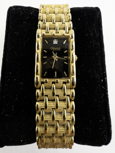 lot 141 image: Ladys Caravelle by Bulova Gold Tone Base Metal Quartz Analog watch. New Battery Installed