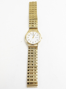 lot 213 image: Mens Caravelle with daydate and interesting dial design gold tone base metal Quartz Analog watch. new battery