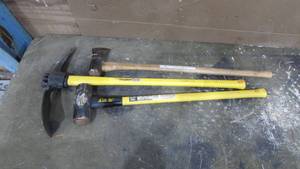 lot 83 image: Pick Ax, Sledge Hammer and Ax