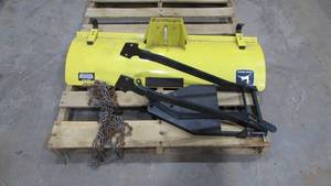 lot 130 image: John Deere Snow Plow With Tire Chains