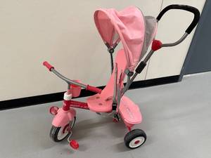 lot 2D image: Pink Radio Flyer Toddler Tricycle with Push Handle