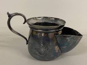 lot 11H image: Vintage James Dixon & Sons Silver-Plated Hot Water Jug