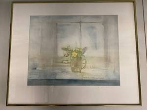 lot 54H image: Donald Wilkinson Signed Framed Artwork Wild Flowers 53225