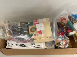 lot 92A image: Assorted Vintage Newspapers, Dollhouse Furniture & Toy Figurines Collection