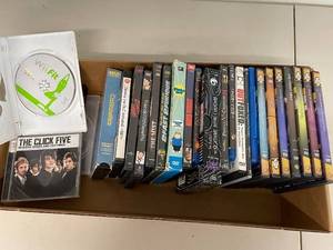 lot 93A image: Assorted Collection of DVDs, CDs, and Wii Game