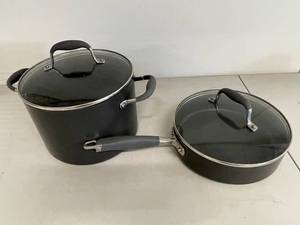 lot 106A image: Set of Non-Stick Cookware with Glass Lids