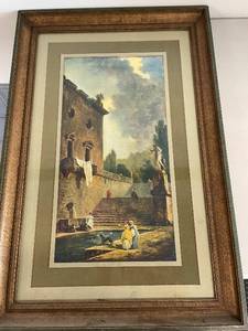 lot 122A image: Framed Wall Art Featuring Classical Scene