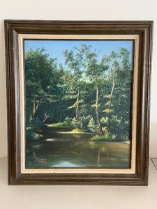lot 128A image: Framed Landscape Oil Painting by Don Moe