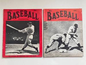 lot 22G image: Vintage Baseball Magazines Ted Williams October and December Issues 1939