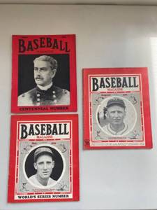 lot 23G image: Set of 3 Vintage 1930s Baseball Magazines