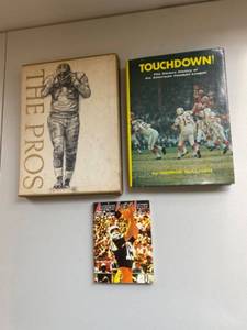 lot 25G image: Collection of 3 American Football Books and Memorabilia