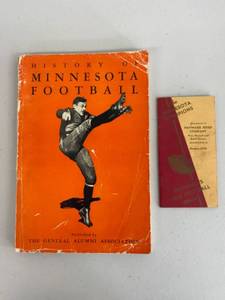 lot 30G image: History of Minnesota Football and 1939 Haywards Football Book