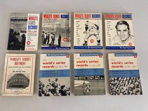 lot 40G image: Collection of Vintage World Series Record Books from 1950s - 60s