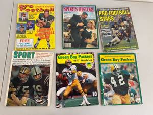 lot 41G image: Vintage Sports Magazines Featuring Green Bay Packers and More
