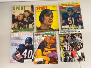 lot 45G image: Collection of Vintage Sports Magazines Featuring Chicago Bears