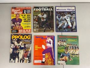 lot 46G image: Collection of Vintage Sports Magazines Featuring Fran Tarkenton