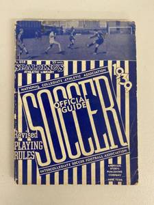 lot 47G image: 1939-40 Spaldings Official Soccer Guide Book
