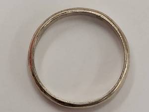 lot 13Y image: Elegant Minimalist Sterling Silver Ring Band Size 6.25
