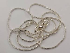 lot 17Y image: Sterling Silver Snake Chain Necklace
