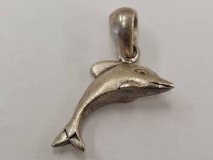 lot 50Y image: Sterling Silver Dolphin Pendant
