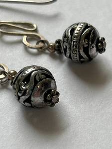 lot 62Y image: Handmade Sterling Silver Earrings 2.84g