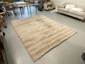 lot 2A image: Safavieh California Shag Beige Rug 8 x 10 Plush and Luxurious