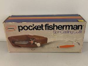 lot 24A image: Vintage 1972 Pocket Fisherman Spin Casting Reel