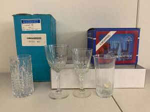 lot 37A image: Gorham Textron & American Heritage Crystal Glasses
