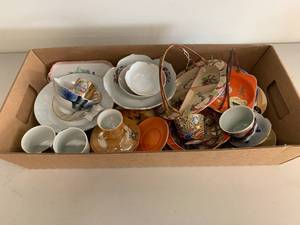 lot 66A image: Vintage Assorted Porcelain Tea Sets & Plates Lot