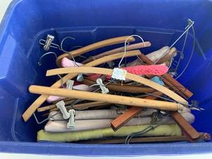 lot 67A image: Assorted Vintage & Modern Hangers Lot Variety