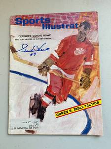 lot 17G image: 1964 Signed Sports Illustrated Gordie Howe Autograph - NO COA