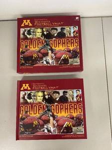 lot 53G image: University of Minnesota Football Vault The History of the Golden Gophers Book with Protective Box