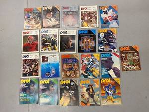 lot 55G image: Collection of 21 Vintage Pro Football Magazines 1970s Vikings