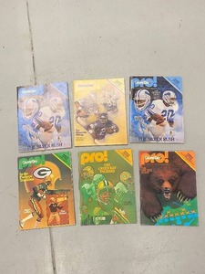 lot 58G image: Collection of 6 Vintage NFL Gameday Programs Pro Magazine Vikings Editions