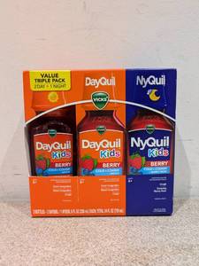 lot 28 image: VICKS VALUE TRIPLE PACK (DAYQUIL KIDSNYQUIL KIDS)
