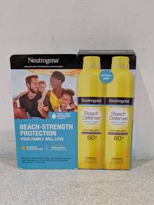 lot 12 image: 2PK. NEUTROGENA BEACH DEFENSE SUNSCREEN SPRAY