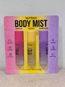 lot 34 image: NUTRIUS BODY MIST 3PK.