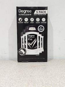 lot 40 image: NEW DEGREE ULTRACLEAR  5 PACK 5 IN 1 PROTECTION