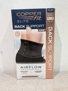 lot 44 image: COPPER FIT ELITE BACK SUPPORT WITH AIRFLOW TECHNOLOGY