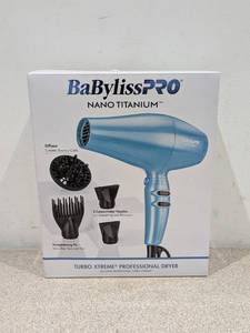 lot 50 image: BABYLISS PRO NANO TITANIUM TURBO XTREME PROFESSIONAL DRYER