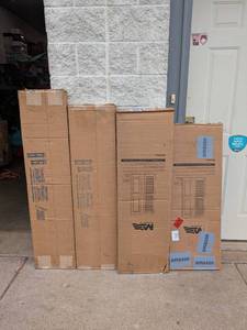 lot 92 image: 4 BOXES OF MID AMERICA ASSORTED SIZECOLOR SHUTTERS (2PK.)
