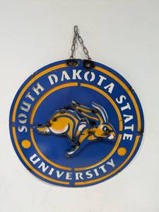 lot 112 image: METAL WELDED SIGNS (18 ROUND) (SDSU)