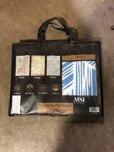 lot 17 image: MSI Machine Washable Area Rug  Customer Returns See Pictures