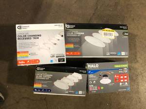 lot 25 image: Lot of Assorted Lighting Hardware  Various Models and Conditions   Customer Returns See Pictures